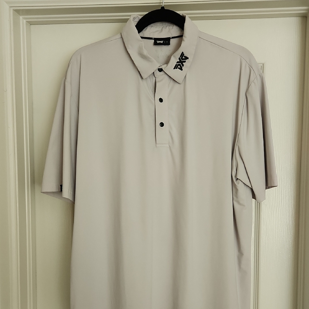 PXG Gray Polo Shirt Short Sleeves Casual